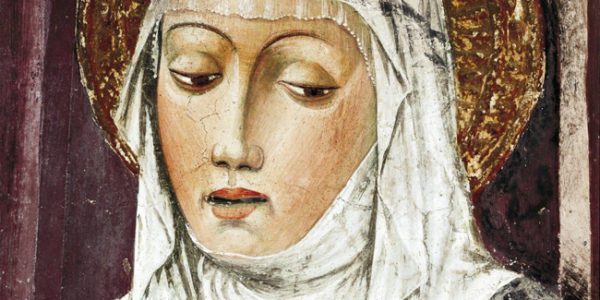 Santa Catarina de Siena, óleo de autor desconhecido